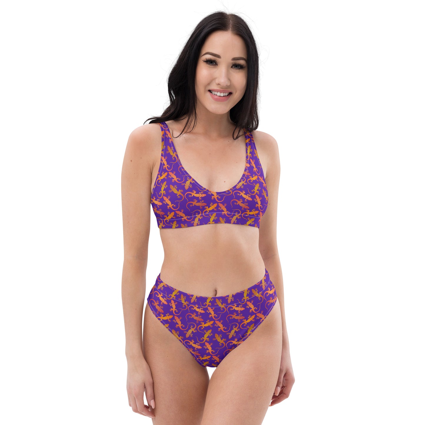 Gecko Getaway Women's high-waisted bikini