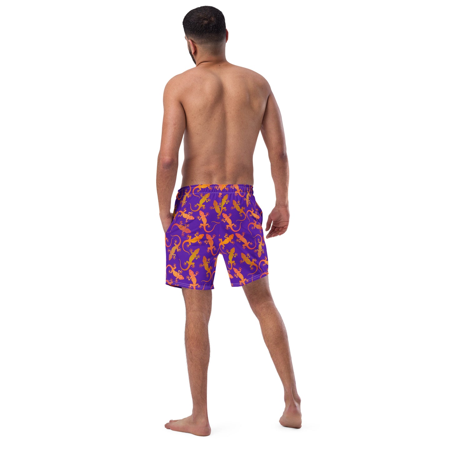 Gecko Getaway Men's swim trunks