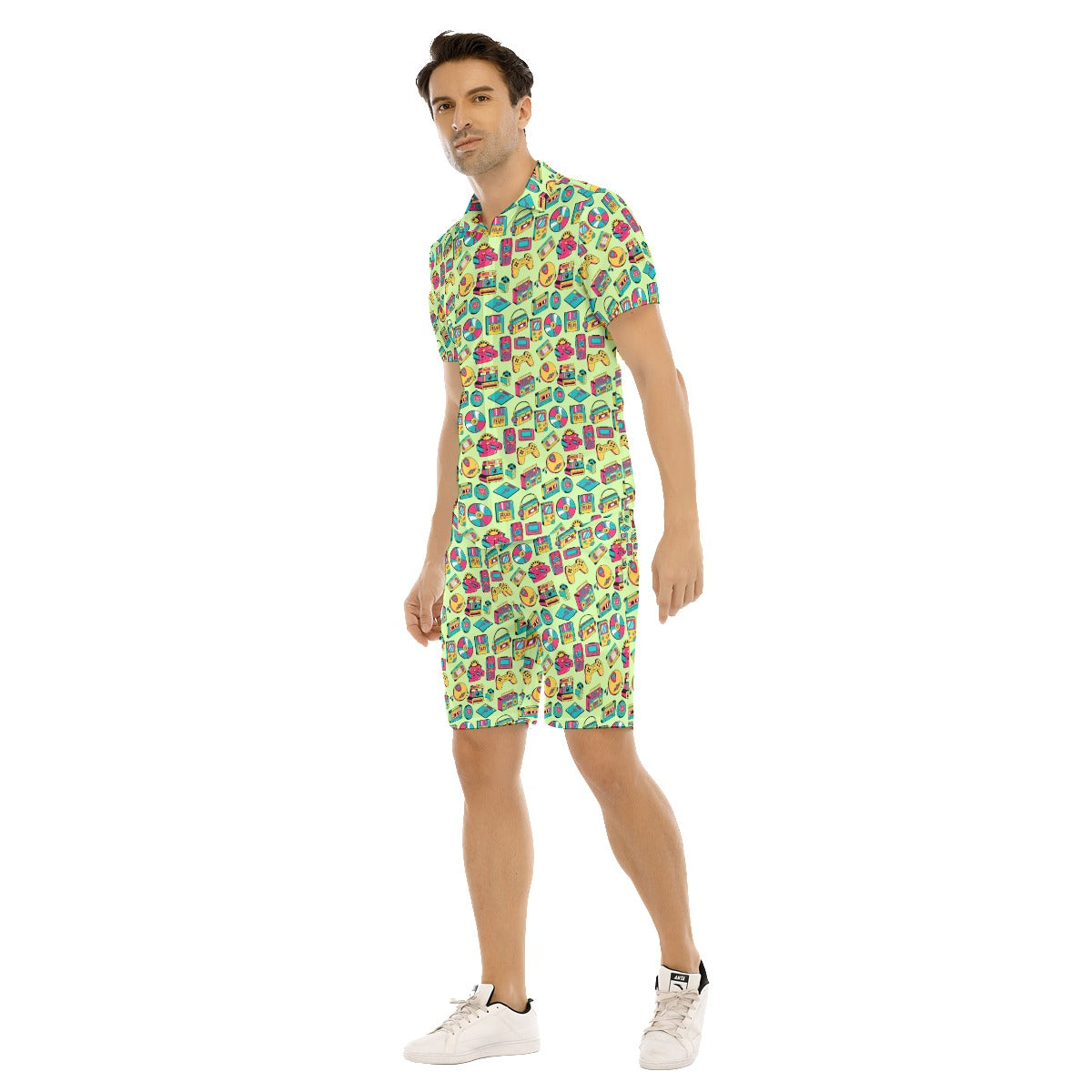 Retro Tech Men's Shirt and Shorts Set