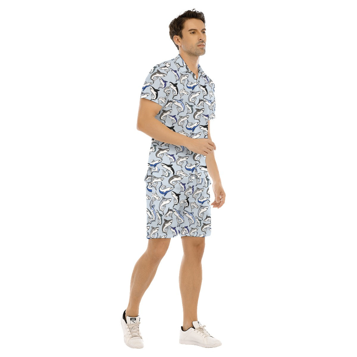 Shark Jawesome Men's Shirt and Shorts Set