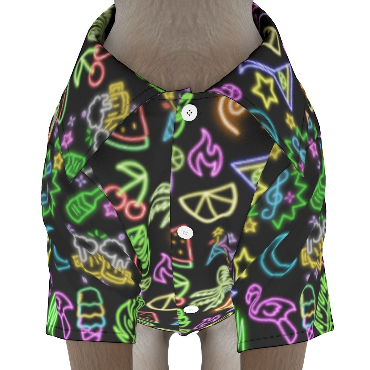 Neon Lights Pet‘s Hawaiian Shirt
