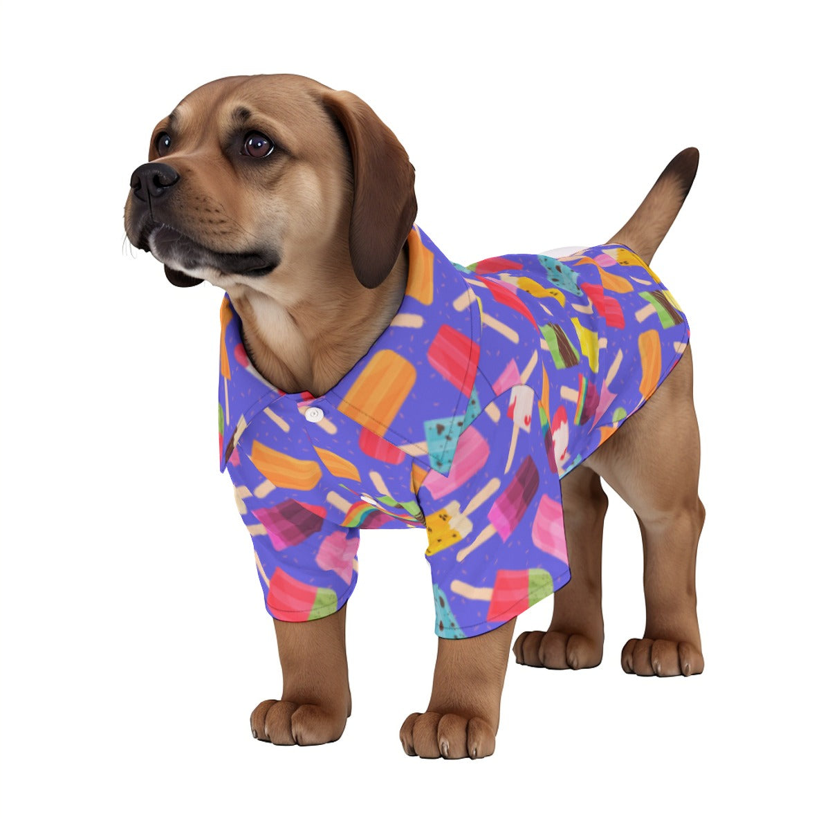 Frozen Treat Yo' Self Pet‘s Hawaiian Shirt