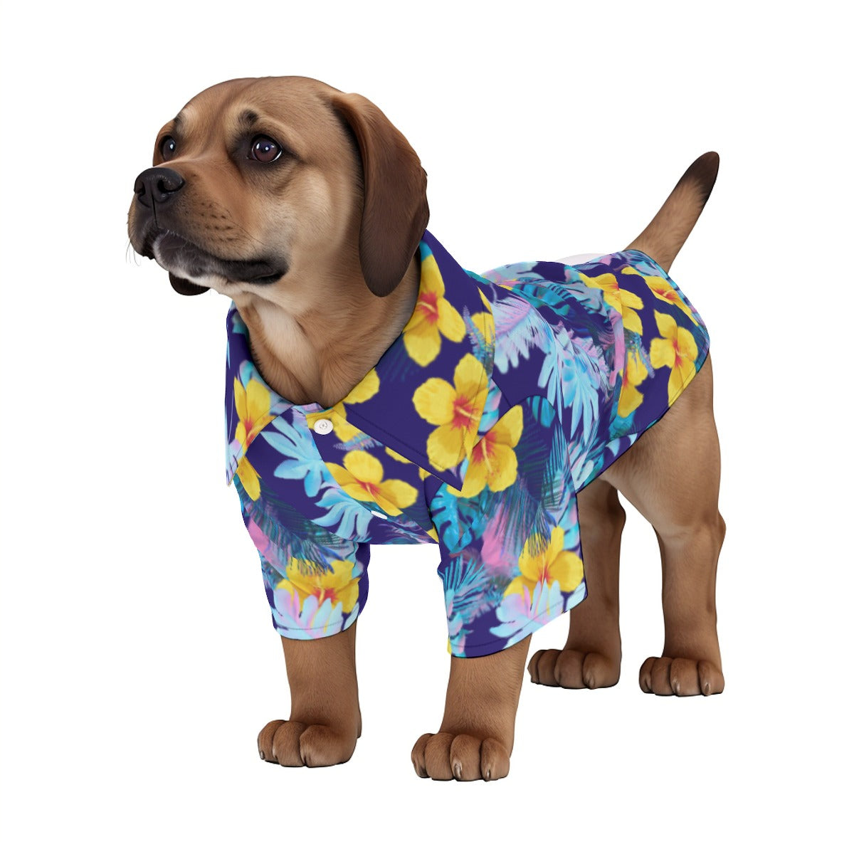 Bright Leaves Pet‘s Hawaiian Shirt