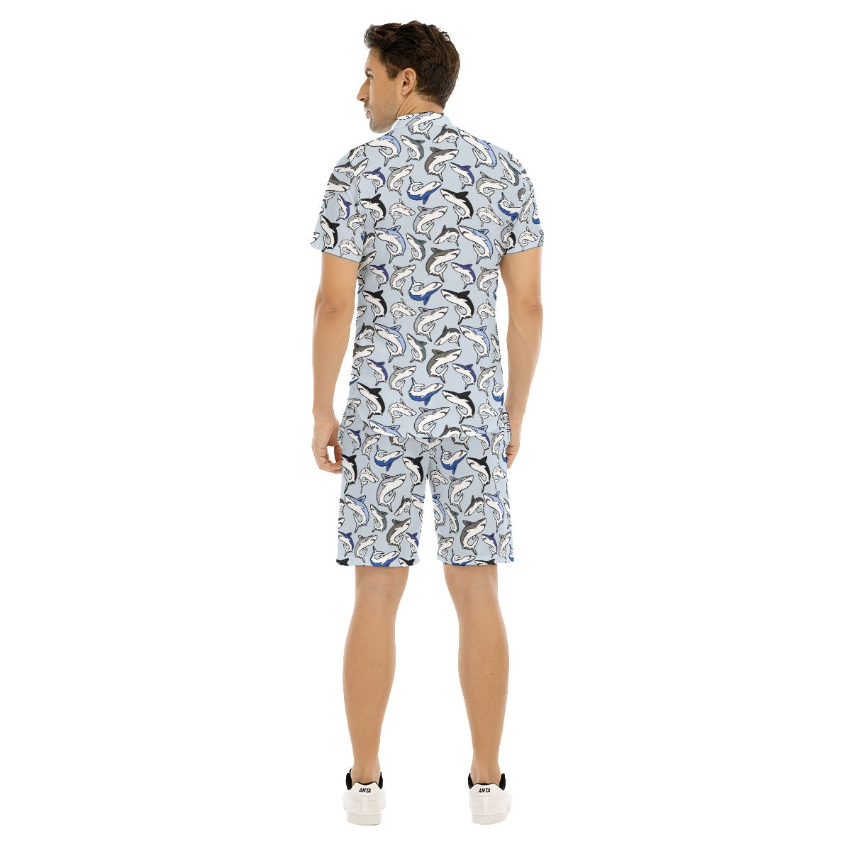 Shark Jawesome Men's Shirt and Shorts Set