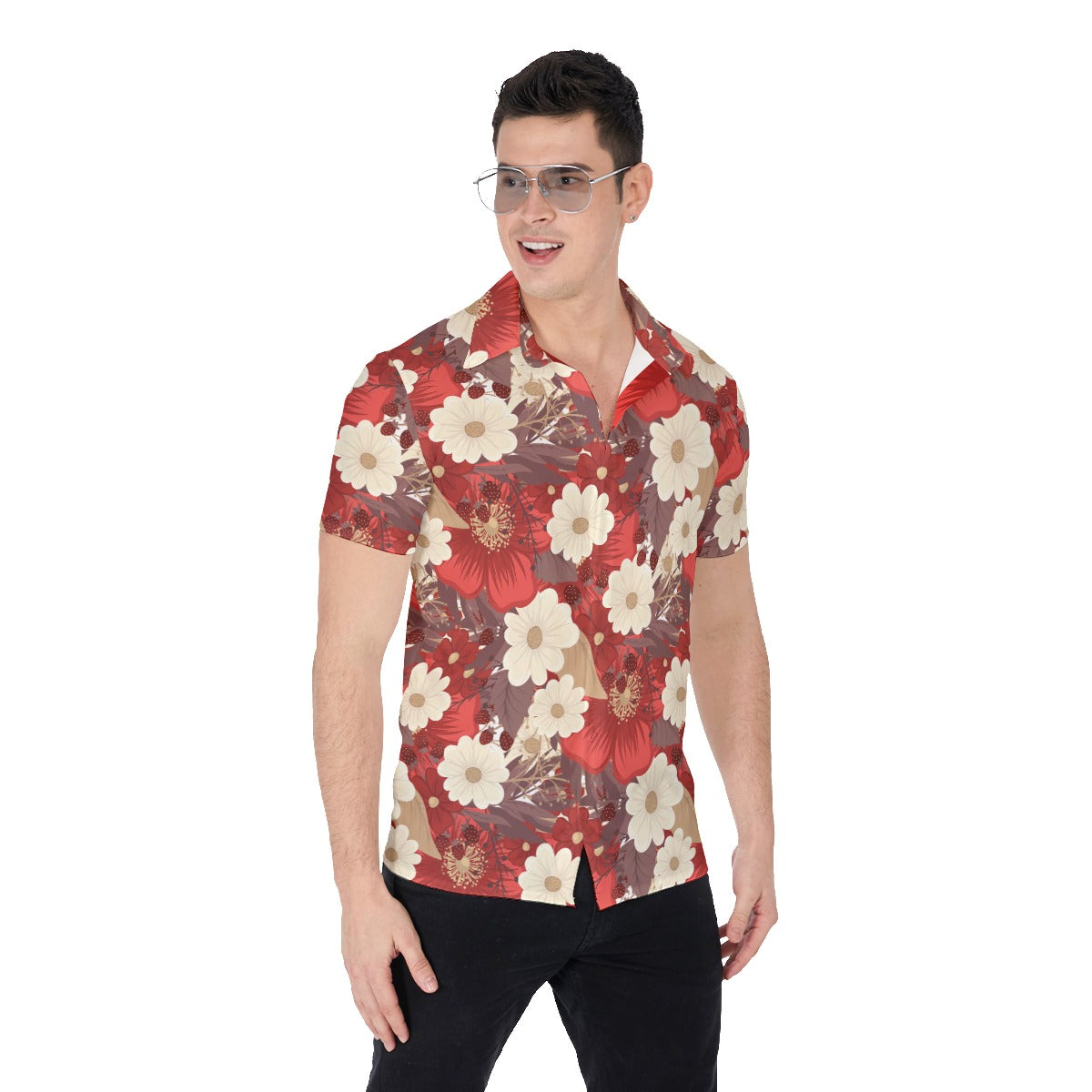 Vintage Flowers Men's Shirt