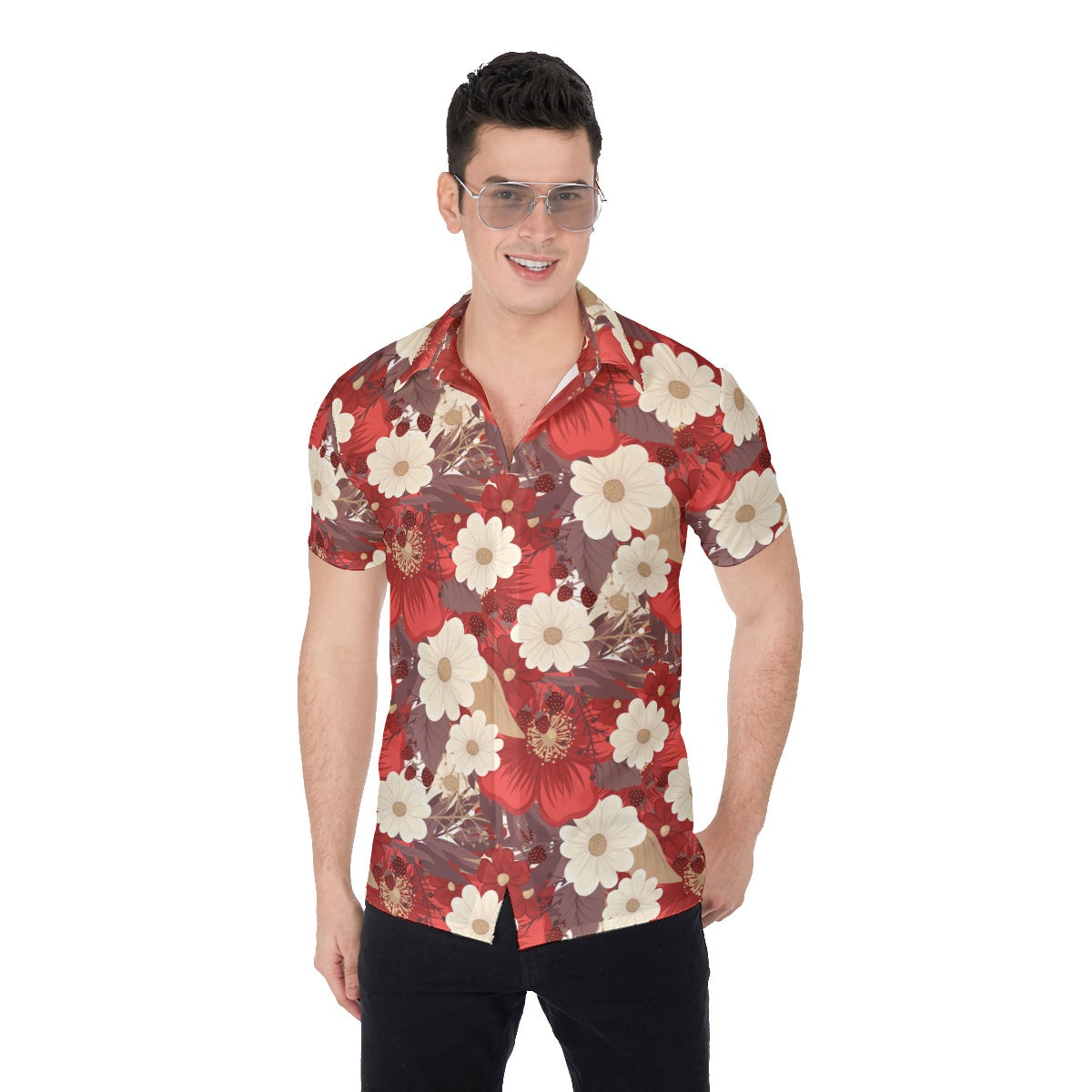Vintage Flowers Men's Shirt