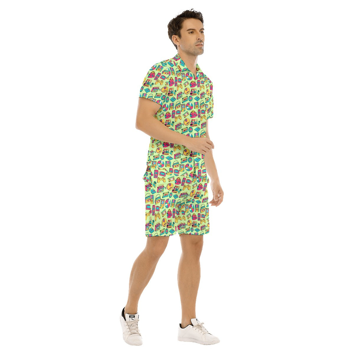 Retro Tech Men's Shirt and Shorts Set