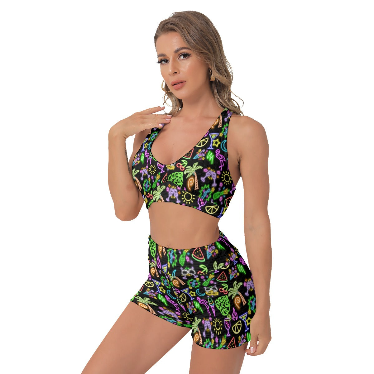 Neon Lights Women's Sports Set