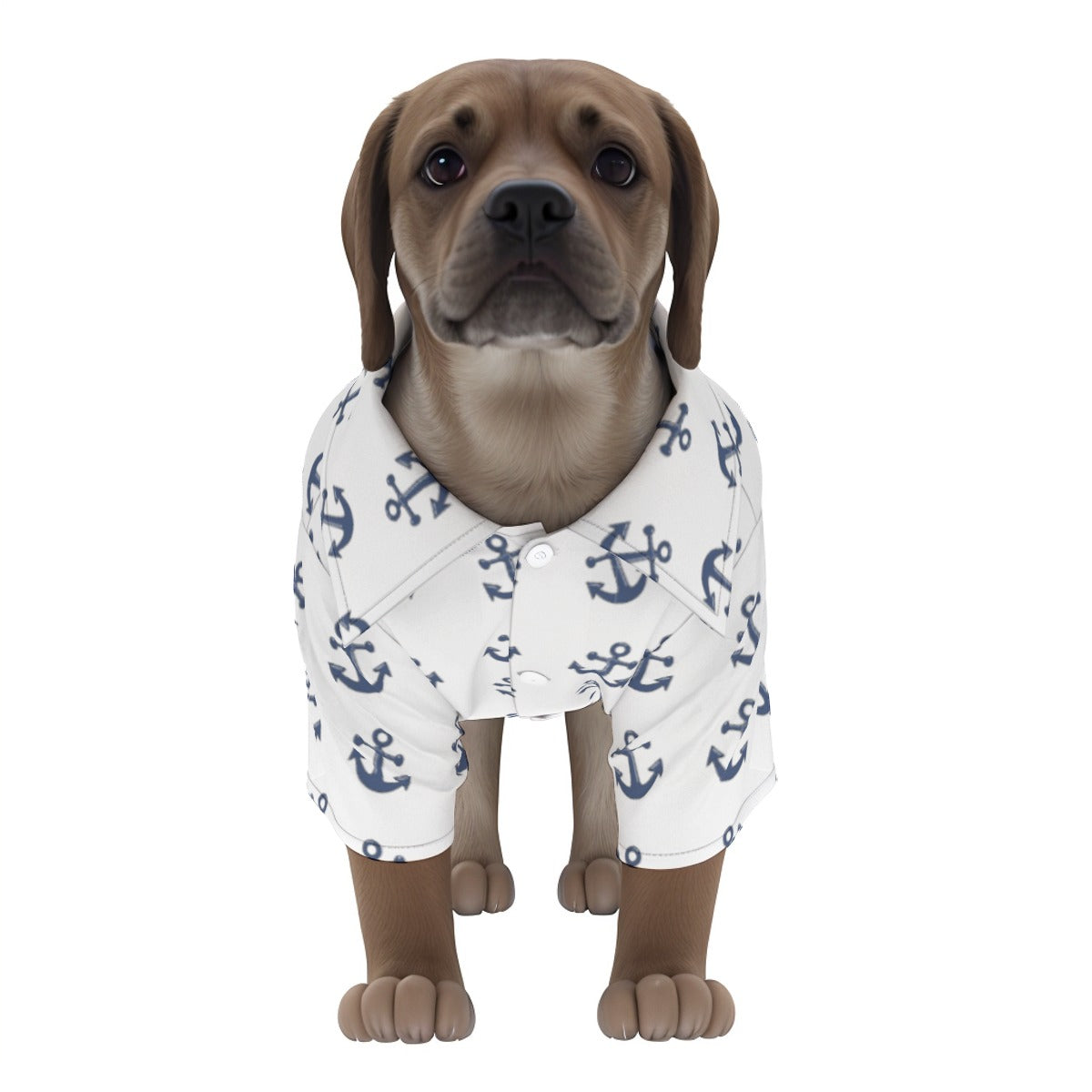 Anchors Aweigh! Pet‘s Hawaiian Shirt