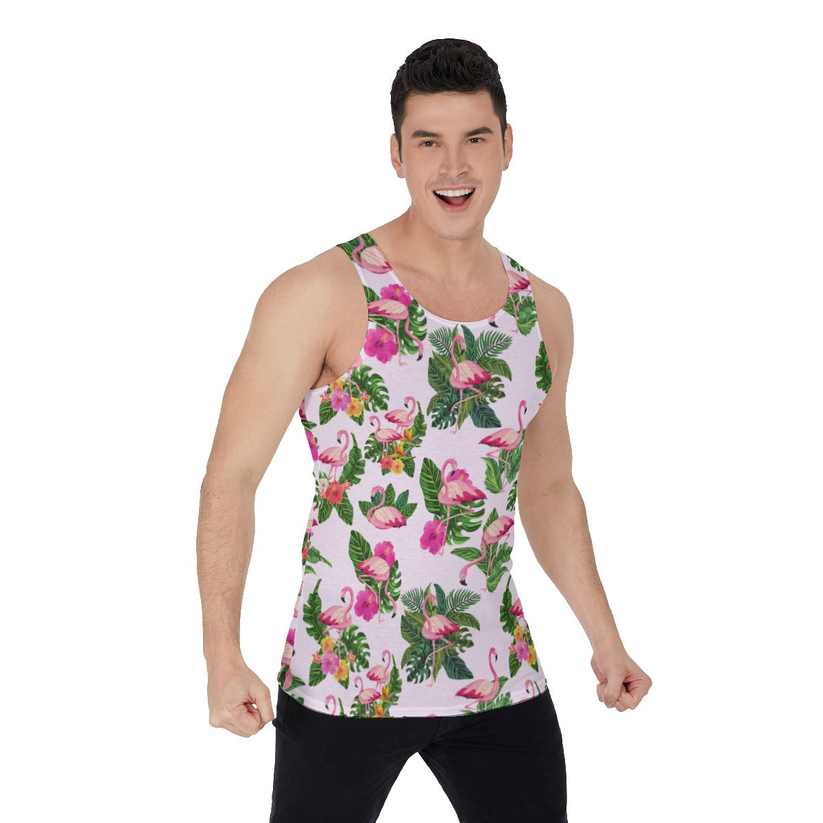 Flamingoing Along Men's Tank