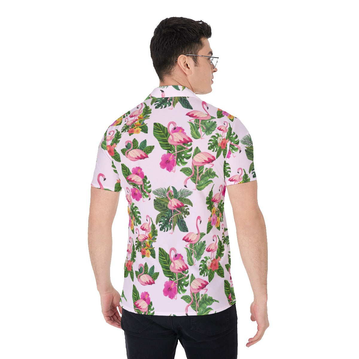 Flamingoing Along Men's Shirt