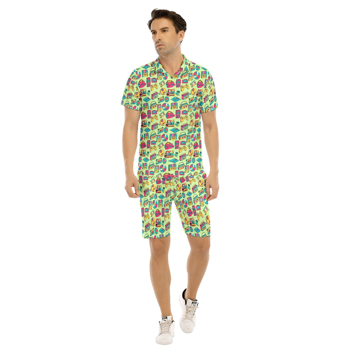 Retro Tech Men's Shirt and Shorts Set