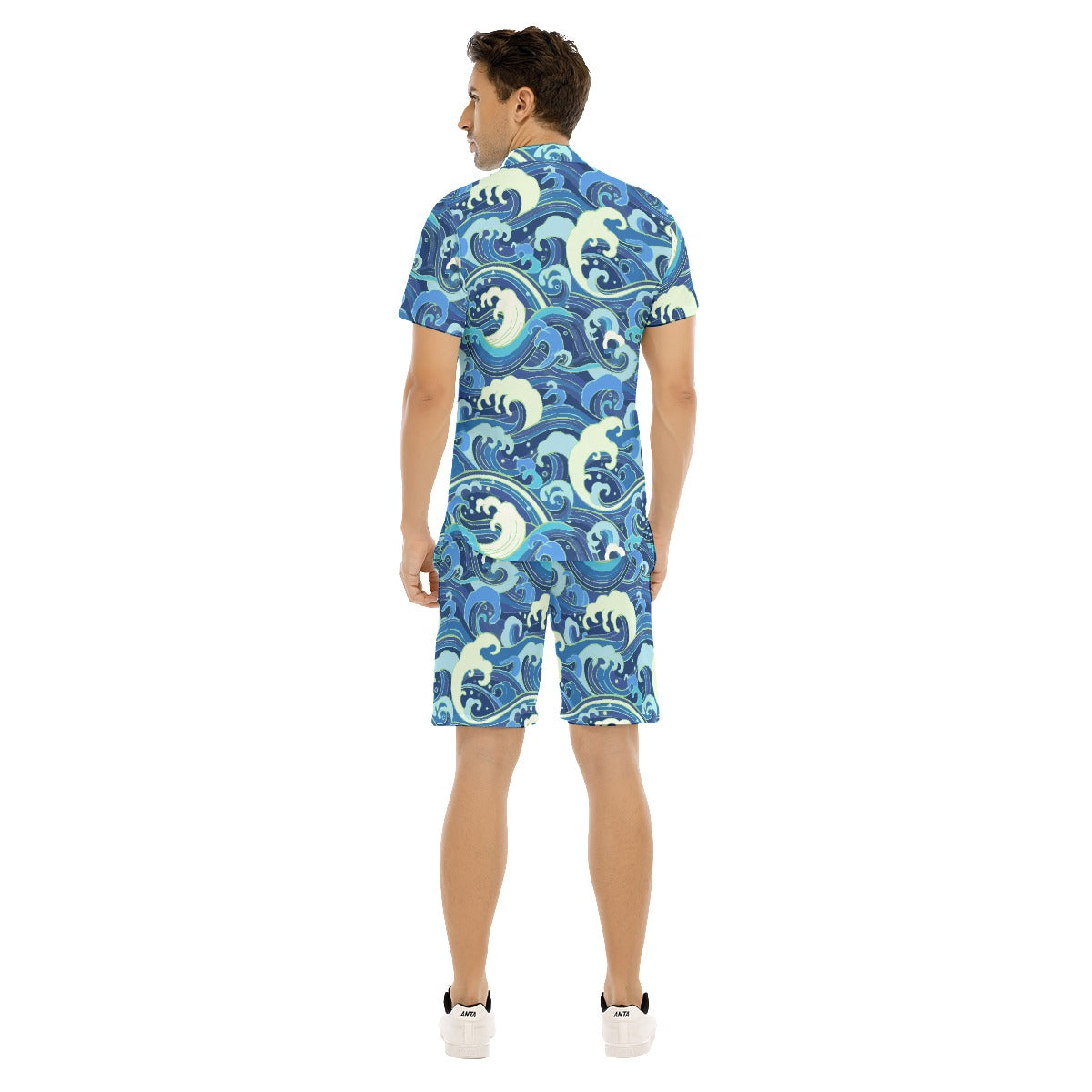Ride The Wave Men's Shirt And Shorts Set