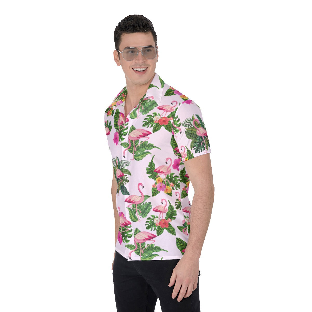 Flamingoing Along Men's Shirt