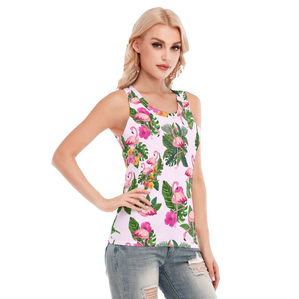 Flamingoing Along Women's Tank