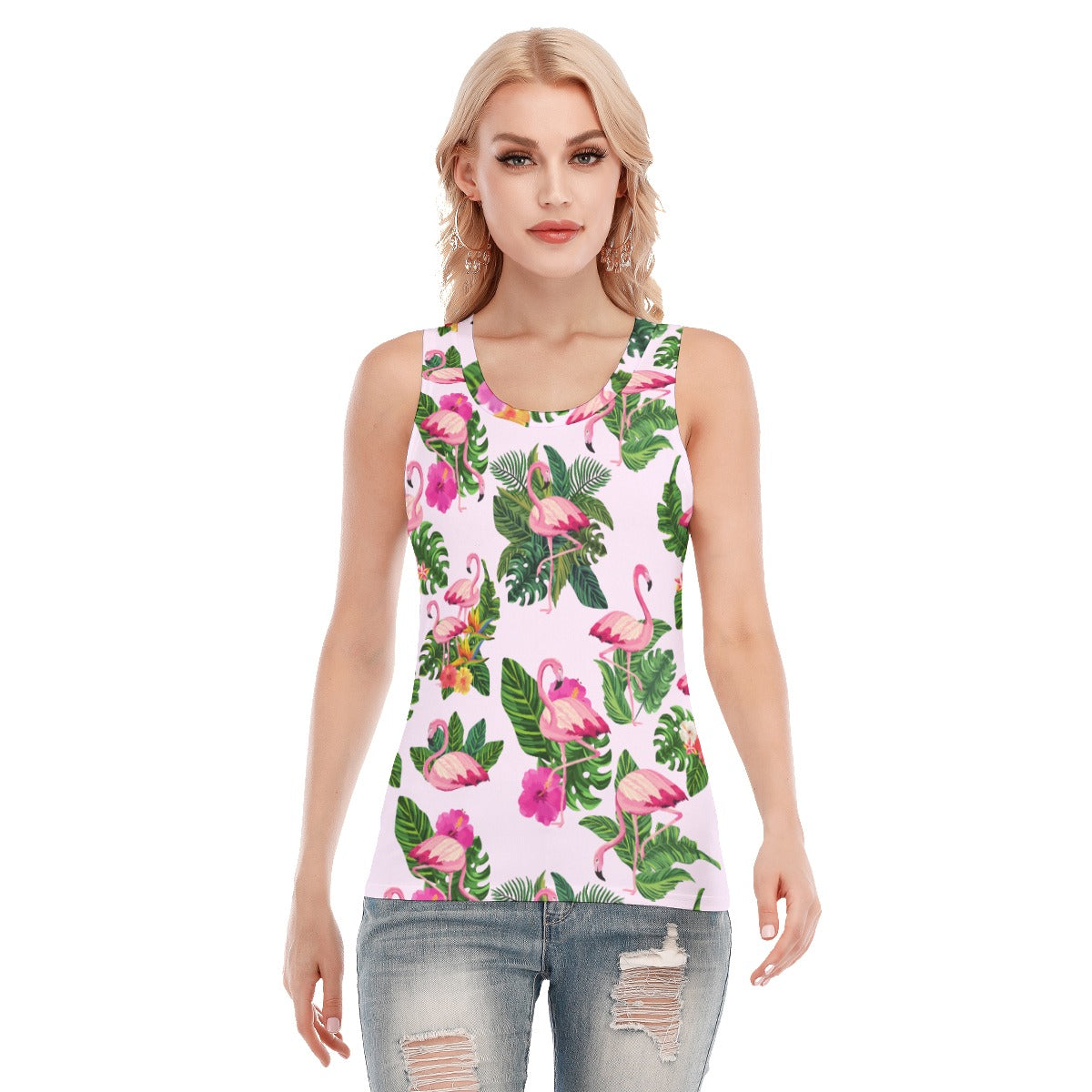 Flamingoing Along Women's Tank