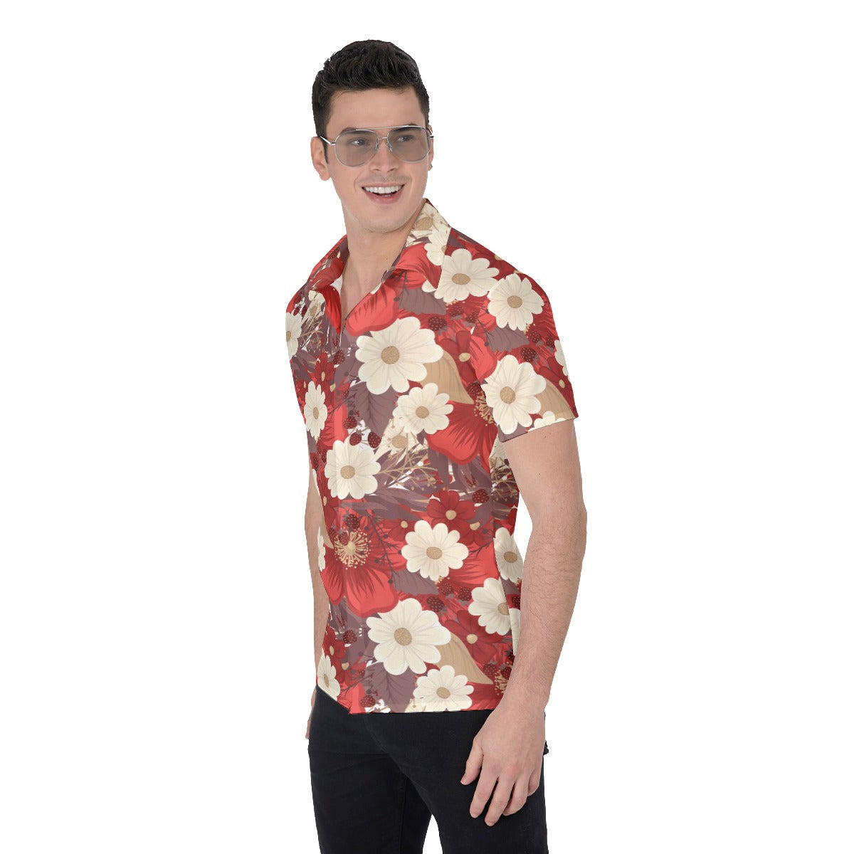 Vintage Flowers Men's Shirt