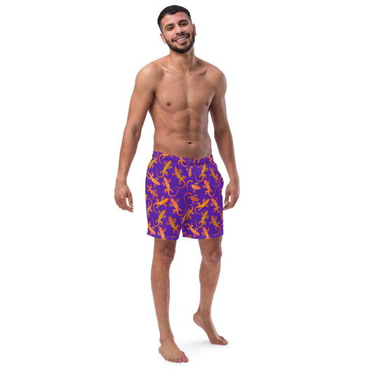 Gecko Getaway Men's swim trunks