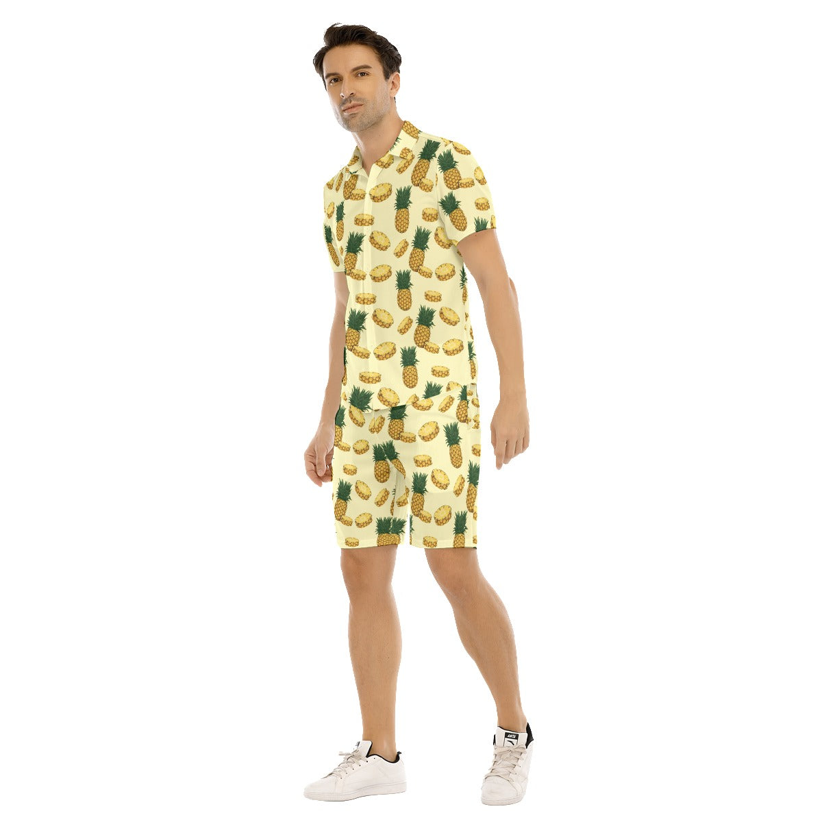 Pineapple Passion Men's Shirt and Shorts Set