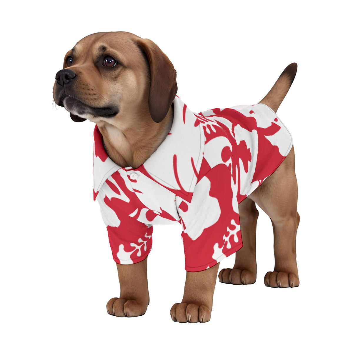 Hibiscus Honey Pet's Hawaiian Shirt