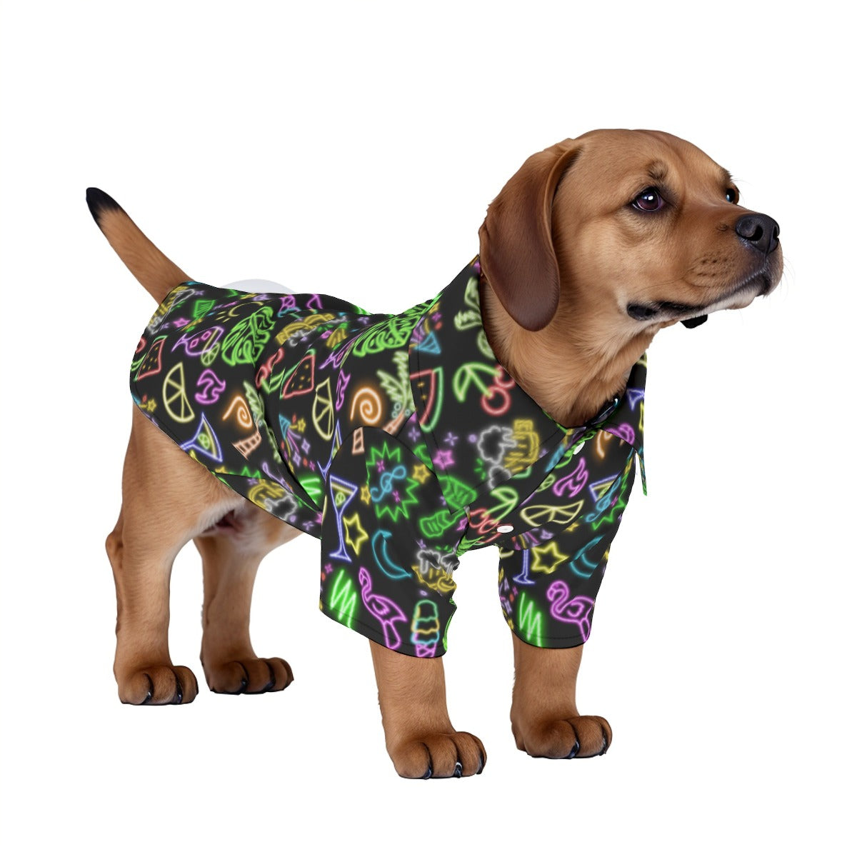 Neon Lights Pet‘s Hawaiian Shirt