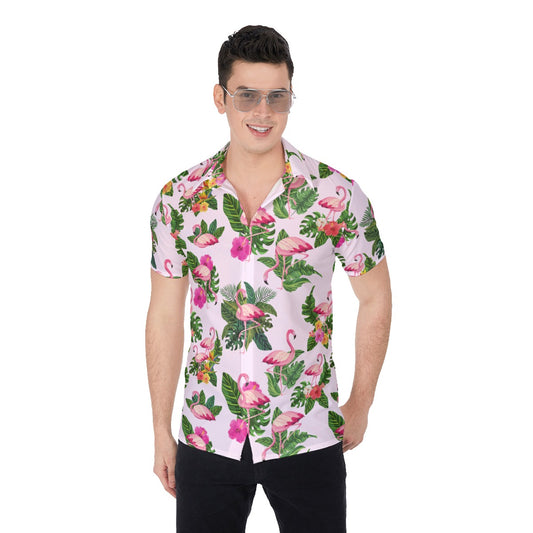 Flamingoing Along Men's Shirt