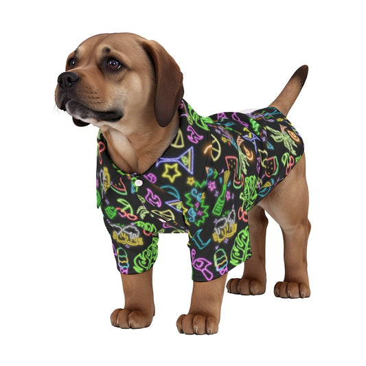 Neon Lights Pet‘s Hawaiian Shirt