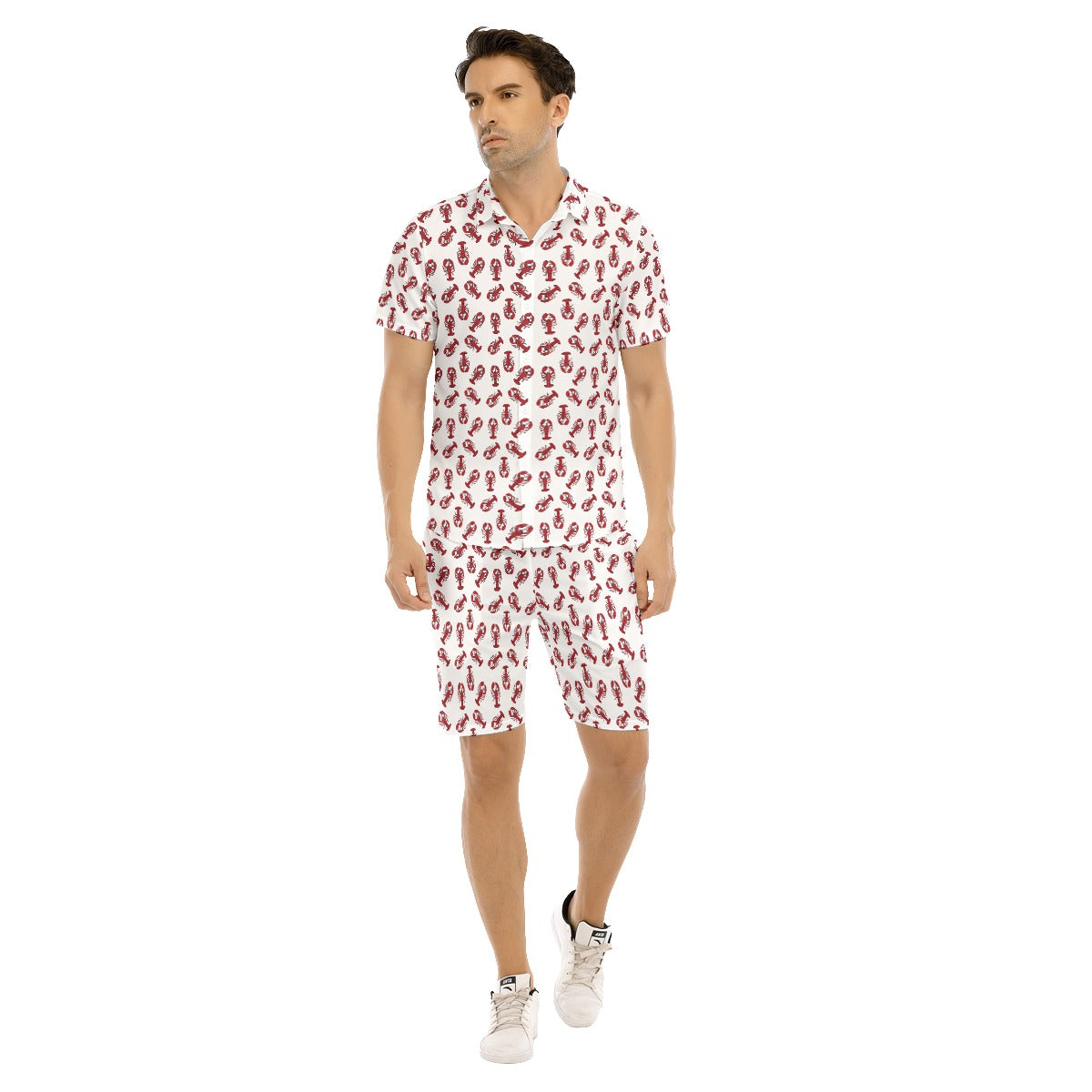 Lobstah Fun Men's Shirt and Shorts Set