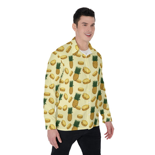 Pineapple Passion Men's Long Sleeve Shirt