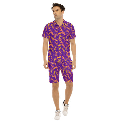 Gecko Getaway Men's Shirt and Shorts Set