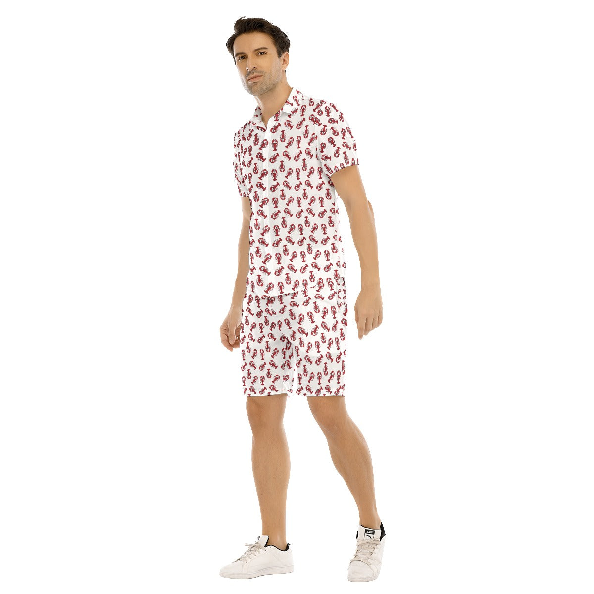 Lobstah Fun Men's Shirt and Shorts Set